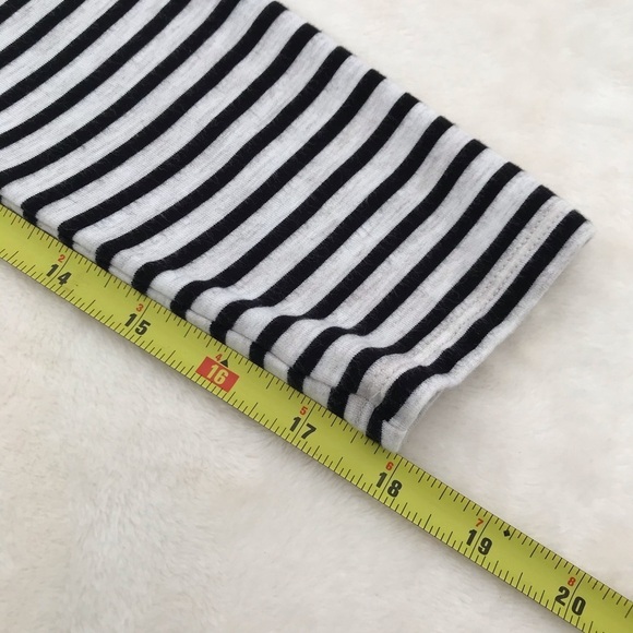 SOMA / Luxuriously Soft Live Lounge Wear Black & White Striped Cardigan Size M - Picture 6 of 9